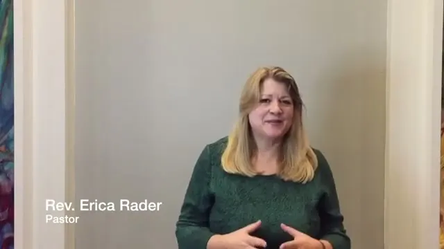 Rev. Erica Rader at the start of Friendship and Grace