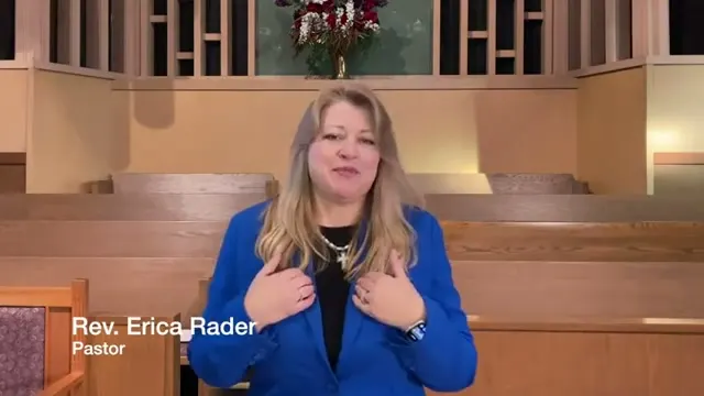 Rev. Erica Rader at the start of Co-creating with God