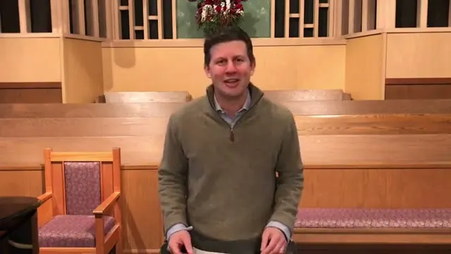 Rev. Dr. David G. Watermulder at the start of Three Unclean Spirits