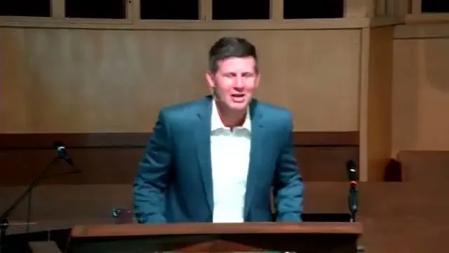 Rev. Dr. David G. Watermulder at the start of The Benefits of Solitude