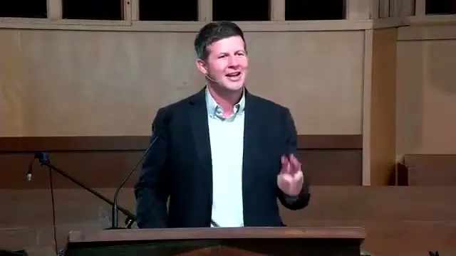 The preacher at the start of Worship service, September 5th, 2021
