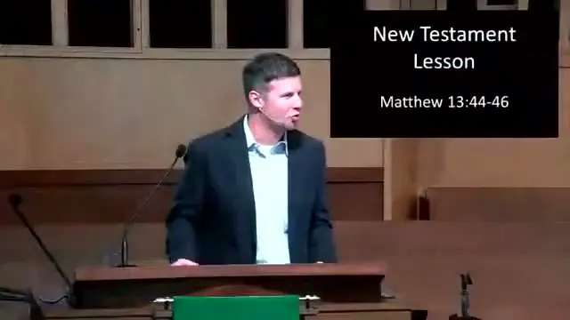 The preacher at the start of Worship service, October 17th, 2021