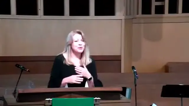 The preacher at the start of Worship service, November 21st, 2021