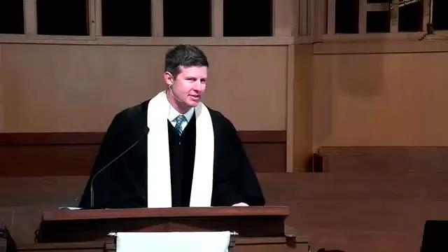 Rev. Dr. David G. Watermulder at the start of Holy Gossip