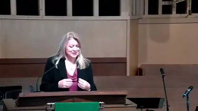 The preacher at the start of Worship service, January 23rd, 2022