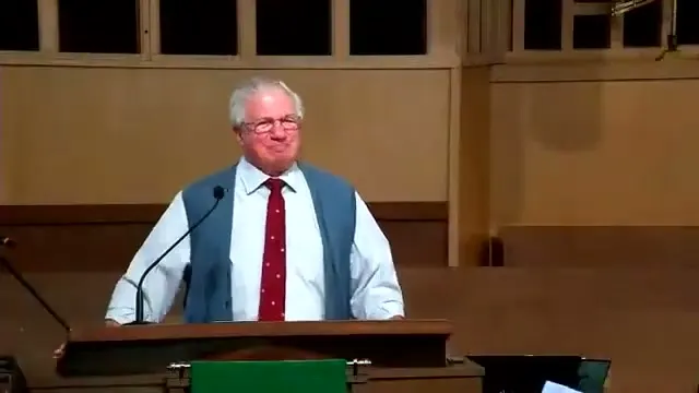 The preacher at the start of Worship service, July 10th, 2022