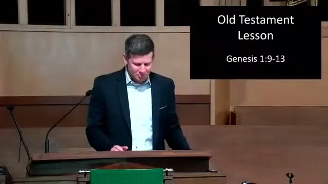 The preacher at the start of Worship service, September 4th, 2022