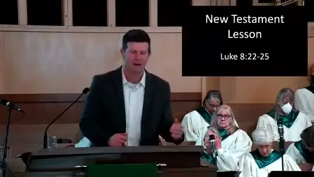 Rev. Dr. David G. Watermulder at the start of Gaining Perspective