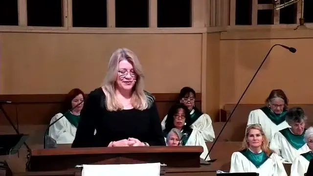 The preacher at the start of Worship service, November 20th, 2022