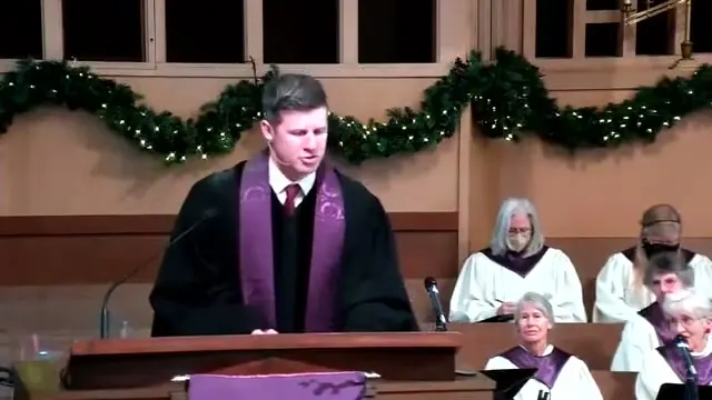 Rev. Dr. David G. Watermulder at the start of Getting to Christmas