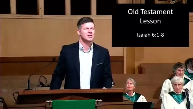 Rev. Dr. David G. Watermulder at the start of Holy, Holy, Holy!