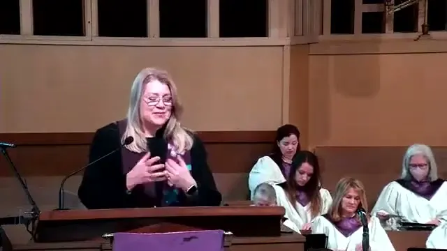 The preacher at the start of Worship service, March 5th, 2023