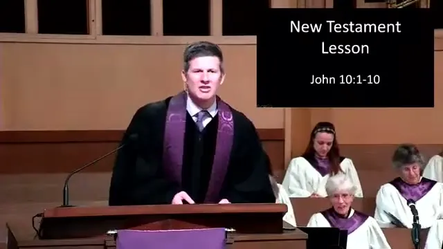 Rev. Dr. David G. Watermulder at the start of I Am the Gate