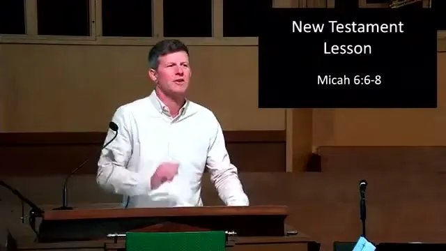 The preacher at the start of Worship service, June 25th, 2023