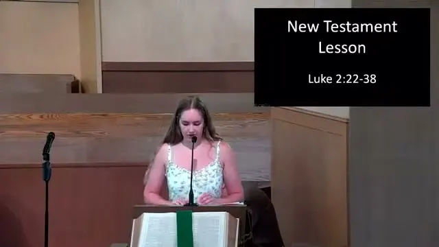 The preacher at the start of Worship service, July 9th, 2023