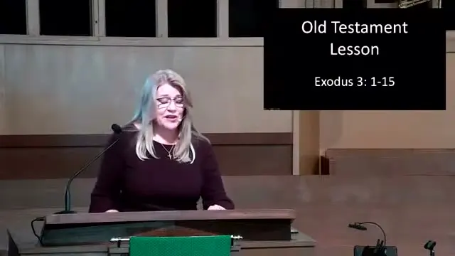 The preacher at the start of Worship service, September 3rd, 2023