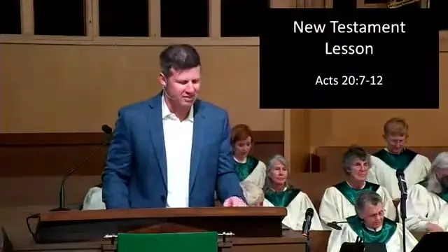 Rev. Dr. David G. Watermulder at the start of Breaking Bread and Building Intimacy