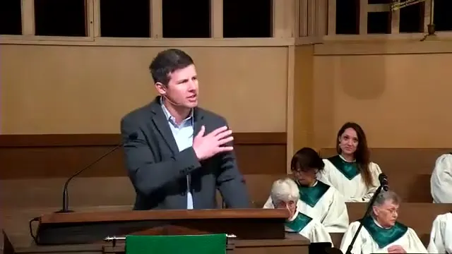 Rev. Dr. David G. Watermulder at the start of Loving God with Our Soul
