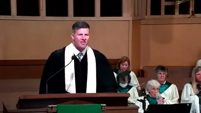 Rev. Dr. David G. Watermulder at the start of Rejoice Always?!