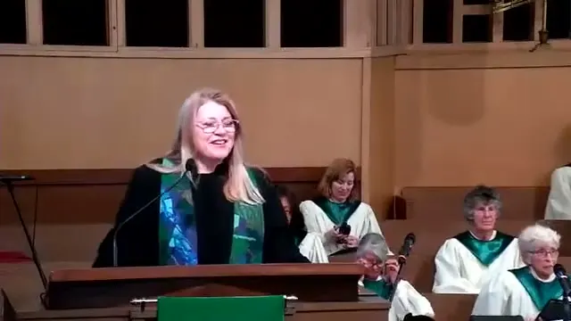 The preacher at the start of Worship service, November 19th, 2023