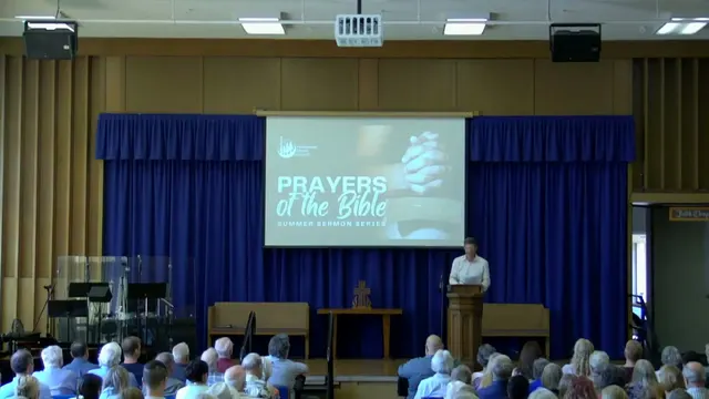 Rev. Dr. David G. Watermulder at the start of Prayers of the Bible: Confession and Forgiveness