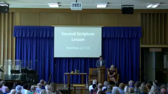 Rev Dr. David G. Watermulder at the start of Prayers of the Bible: The Grandaddy of Them All
