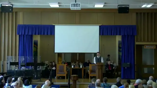 Rev. Dr. David G. Watermulder at the start of Fruit of the Spirit: Gentleness