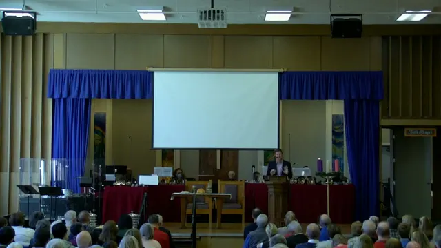 Rev. Dr. David G. Watermulder at the start of An Apocalyptic Advent
