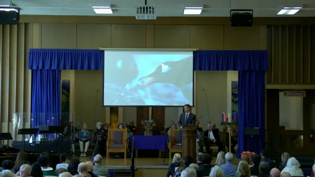 Rev. Dr. David G. Watermulder at the start of Entering Advent