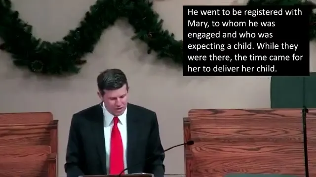 Rev. Dr. David G. Watermulder at the start of Glitter and the Goodness of Christmas