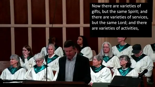 Rev. Dr. David G. Watermulder at the start of The Power of the Small Screen