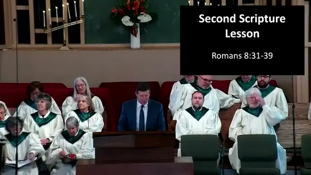 Rev. Dr. David G. Watermulder at the start of Good, Evil & Redemption