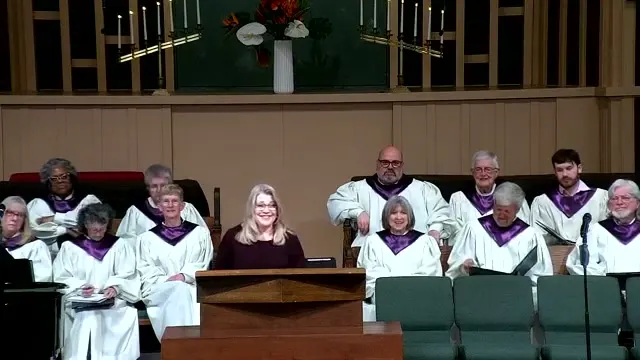 Rev. Erica Rader at the start of Woe is Me!