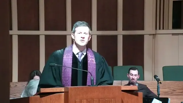 Rev. Dr. David G. Watermulder at the start of Judas: What Might Have Been