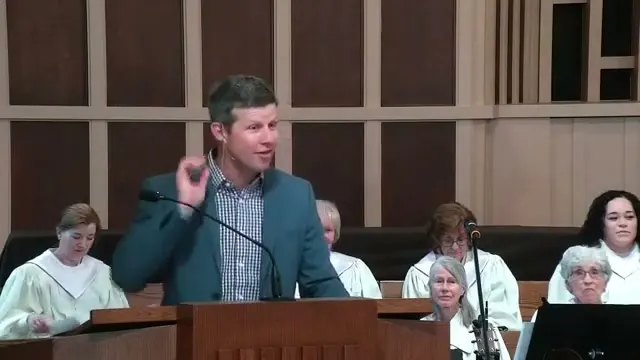 Rev. Dr. David G. Watermulder at the start of Disturbing the City