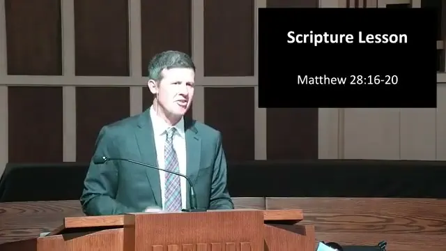 Rev. Dr. David G. Watermulder at the start of The Sacramental Life