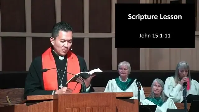 Rev. Dr. Neal Presa at the start of The Root and Fruit of Joy: Lessons from the Life of Moses and Wisdom from Jesus: Rhythms for Life