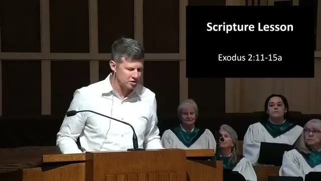 Rev. Dr. David G. Watermulder at the start of Lessons from the Life of Moses: Advocating for Others