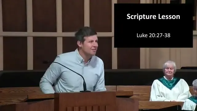 Rev. Dr. David G. Watermulder at the start of Asking the Right Questions
