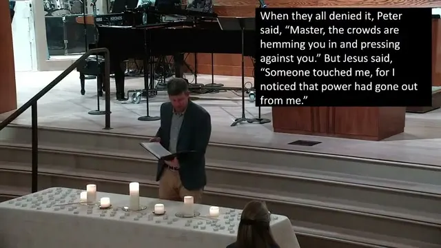 The preacher at the start of Worship service, December 10th, 2025