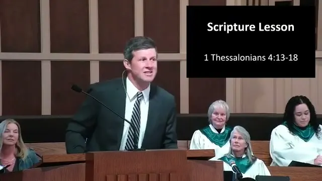 Rev. Dr. David G. Watermulder at the start of Blessed Are Those Who Mourn