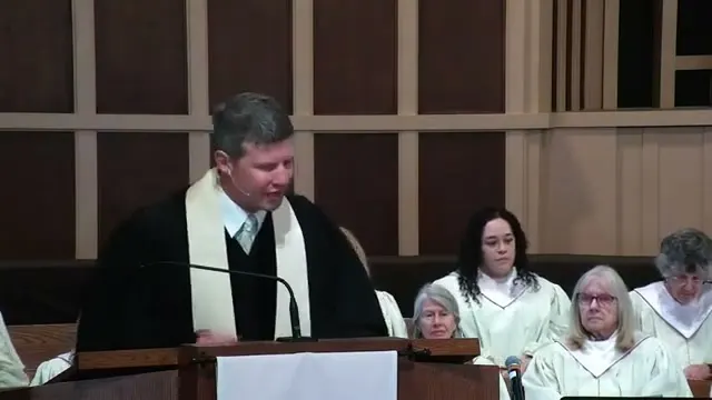 Rev. Dr. David G. Watermulder at the start of Hand-Me-Down Faith