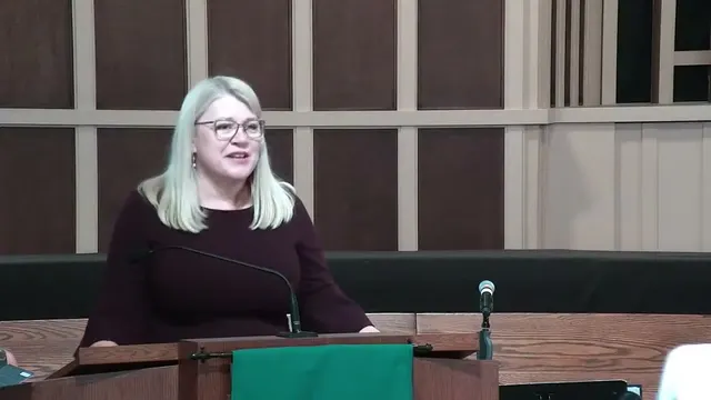 Rev. Erica Rader preaching Sunday Sermon: Romans 5:1–8.